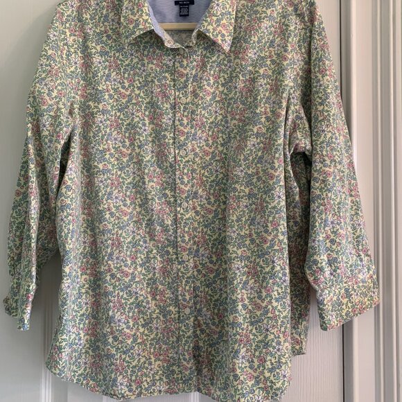 Chaps Button Down No Iron Floral Shirt XXL - Picture 3 of 6